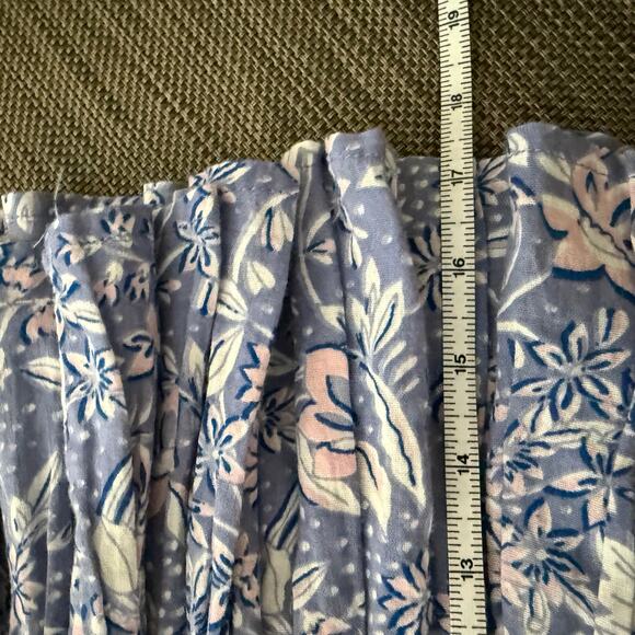 SUNDRY wild floral ruffle skirt in chambray - Picture 7 of 7